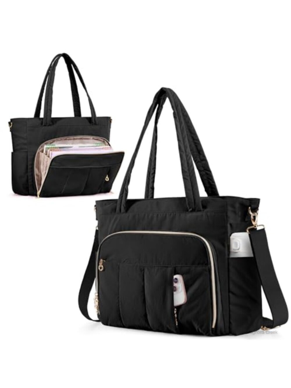 Large Laptop Tote Bag Accordion File Organizer Teacher Work Bag 15.6in